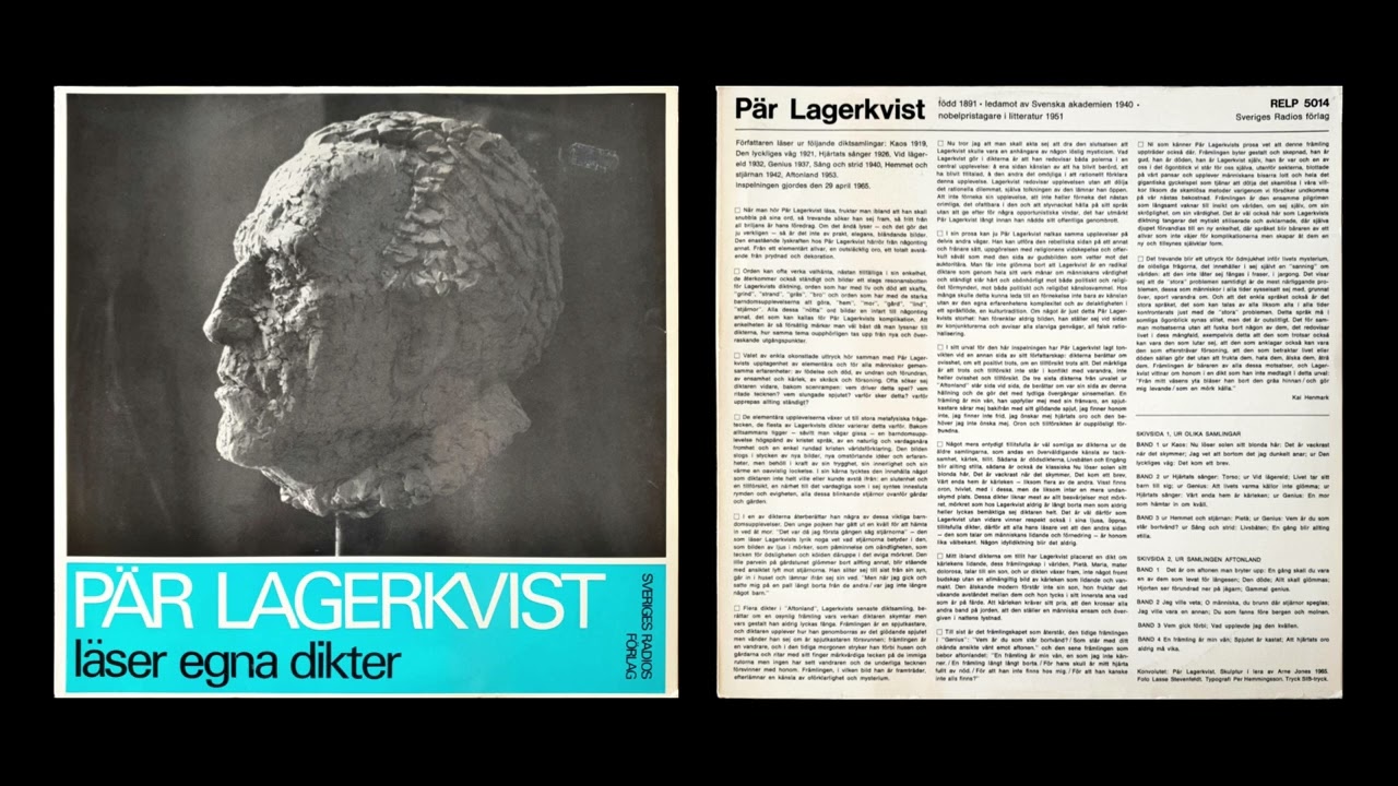 Pär Lagerkvist läser egna dikter
