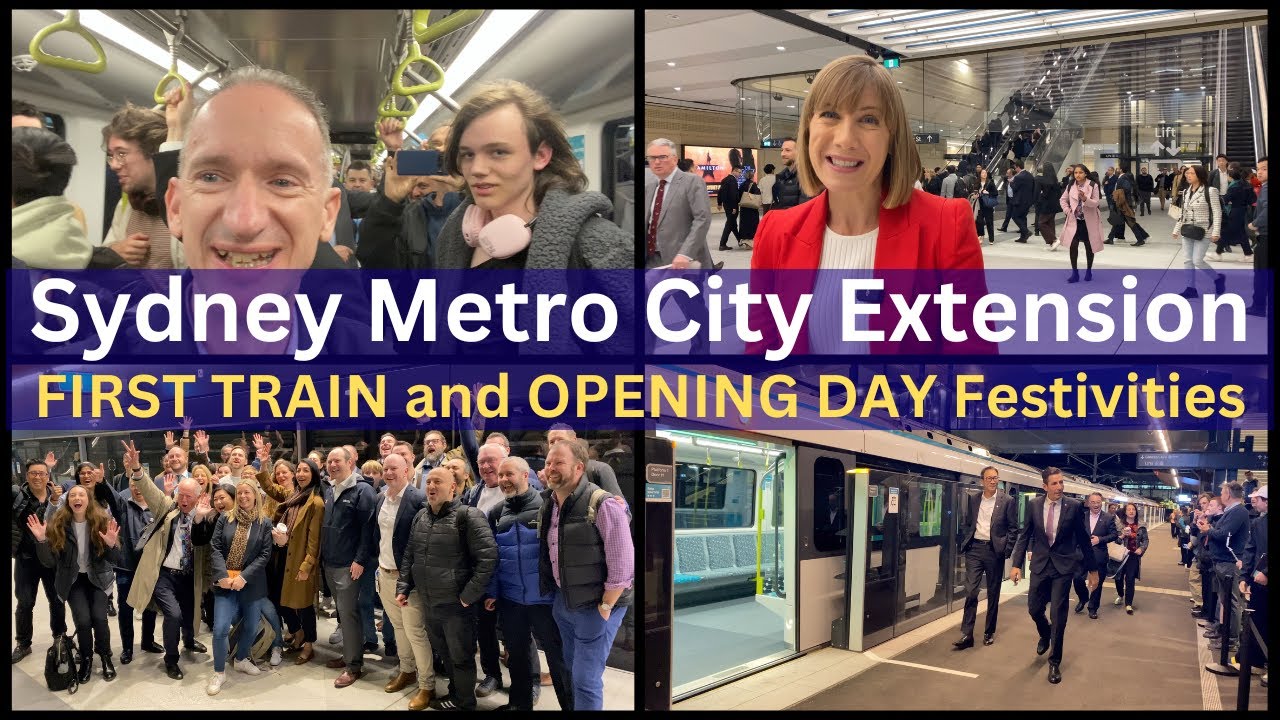 Sydney Metro City Extension Has Opened! - The First Train and First Day as it Happened!