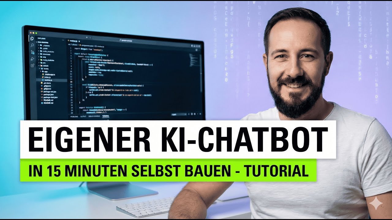 Eigener KI-Chatbot in 15 Minuten: Programmieren mit KI f&uuml;r Anf&auml;nger (Anleitung & Tutorial)