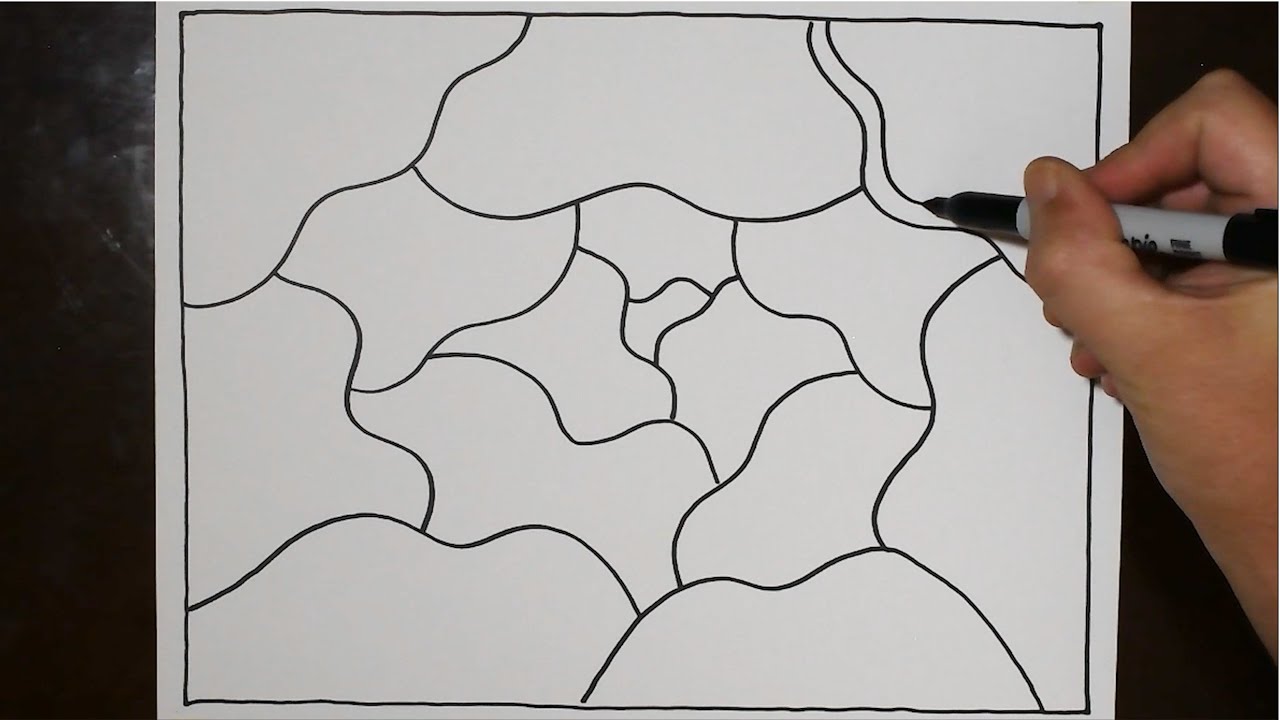 How to Draw Easy Spaghetti Patterns | Satisfying and Relaxing / Zendoodle