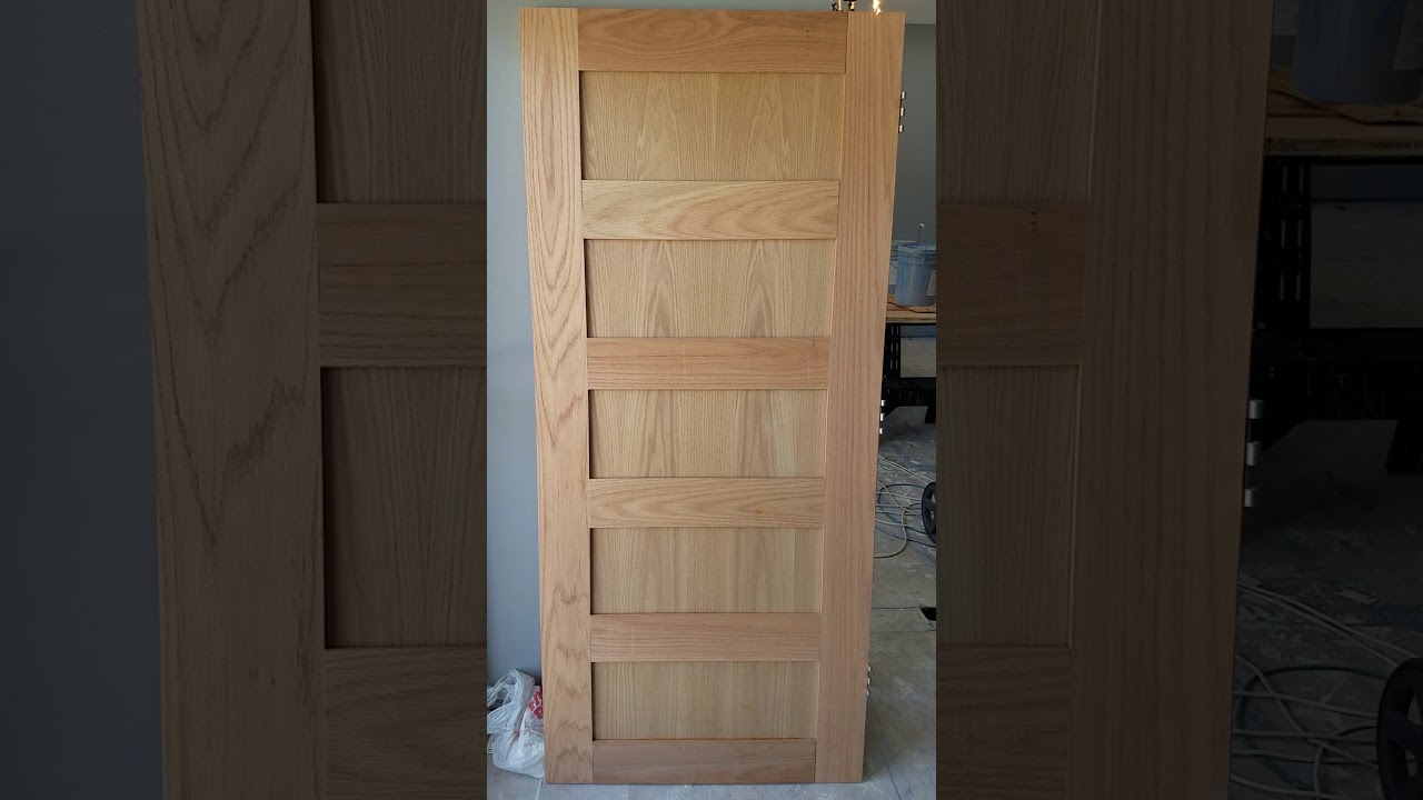 Making a 5 panel door that you can stain!