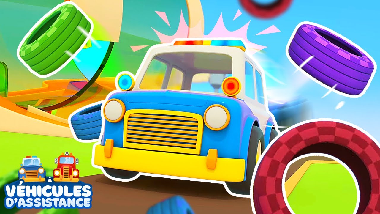 Un semi-remorque chargé de pneus s'est retourné sur la route!🚚💨