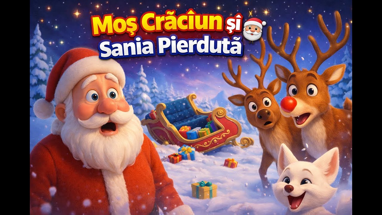 🎅✨Mos Craciun si Sania Pierduta – Poveste in limba romana pentru Copii | Aventuri Magice de Craciun