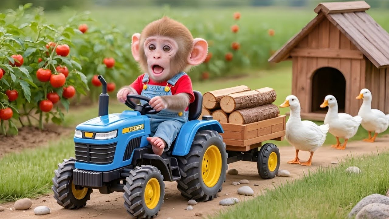 🐒🦆💥 Monkey NaNa Rebuilds the Duck House After a Shocking Escape! 😱🏡 – NANA MONKEY LIFE :