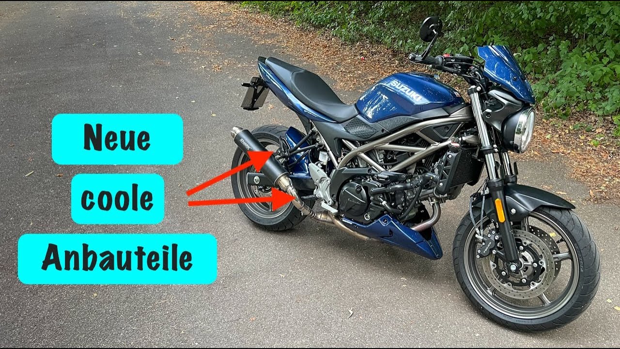 Neue Fußrasten für die SV650 & GSX-8S | Hochwertige MFW Fußrasten | Umbau Motorrad