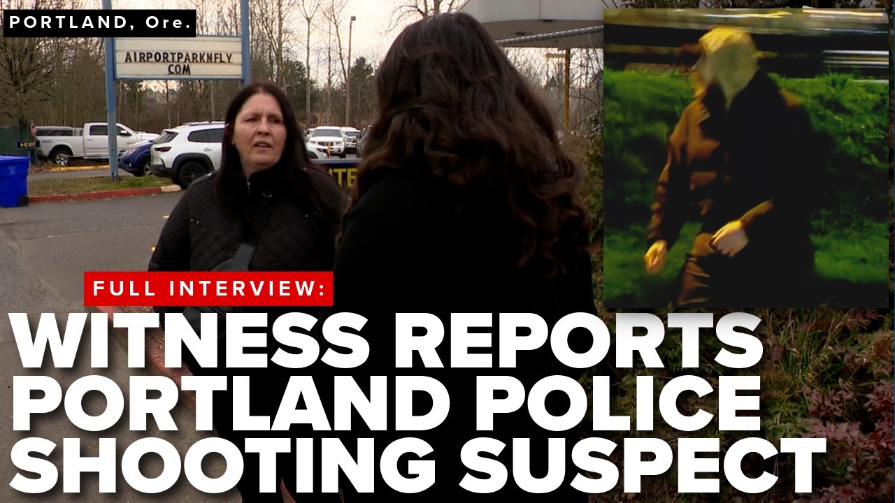 'HE PULLED OUT THE GUN': Witness reports suspect accused of shooting 2 Portland police officers