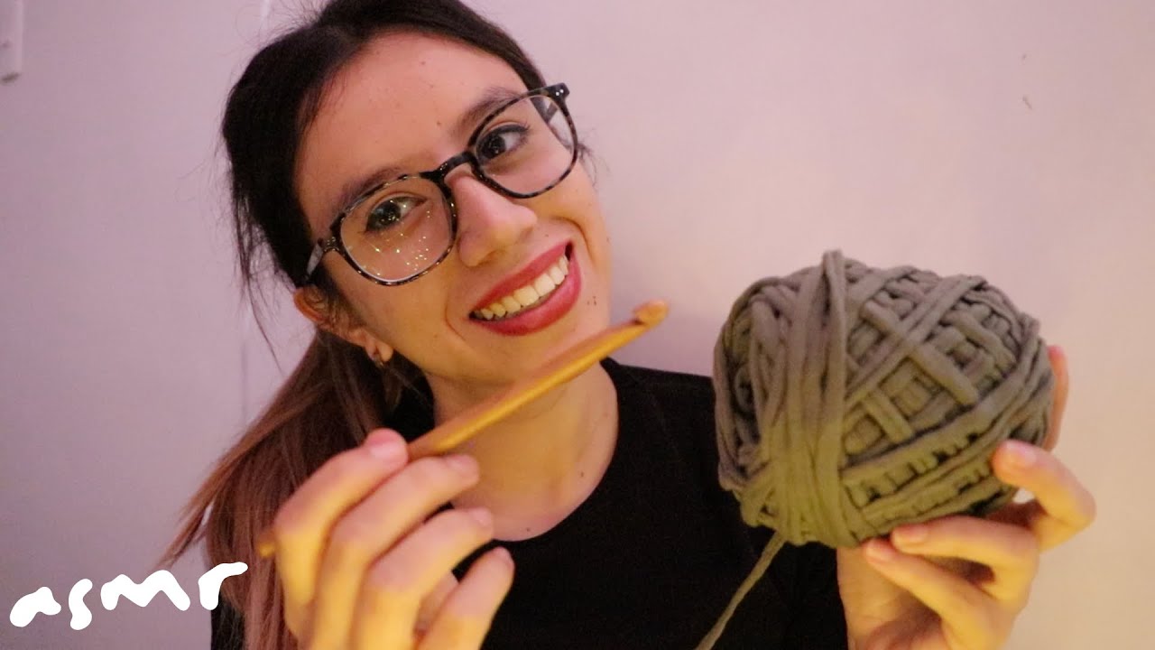 ASMR tejiendo a crochet 🧶