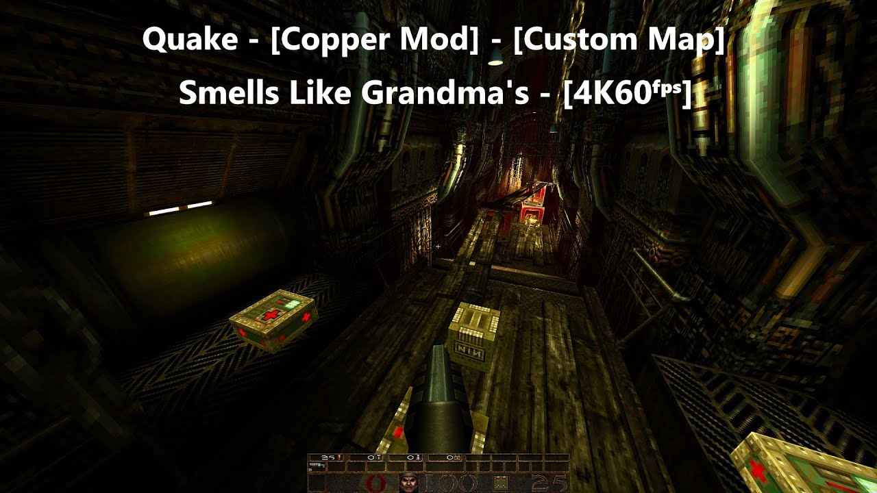 Quake - [Copper - Custom Map] - Map: #012 - Smells Like Grandma's - [4K60ᶠᵖˢ]
