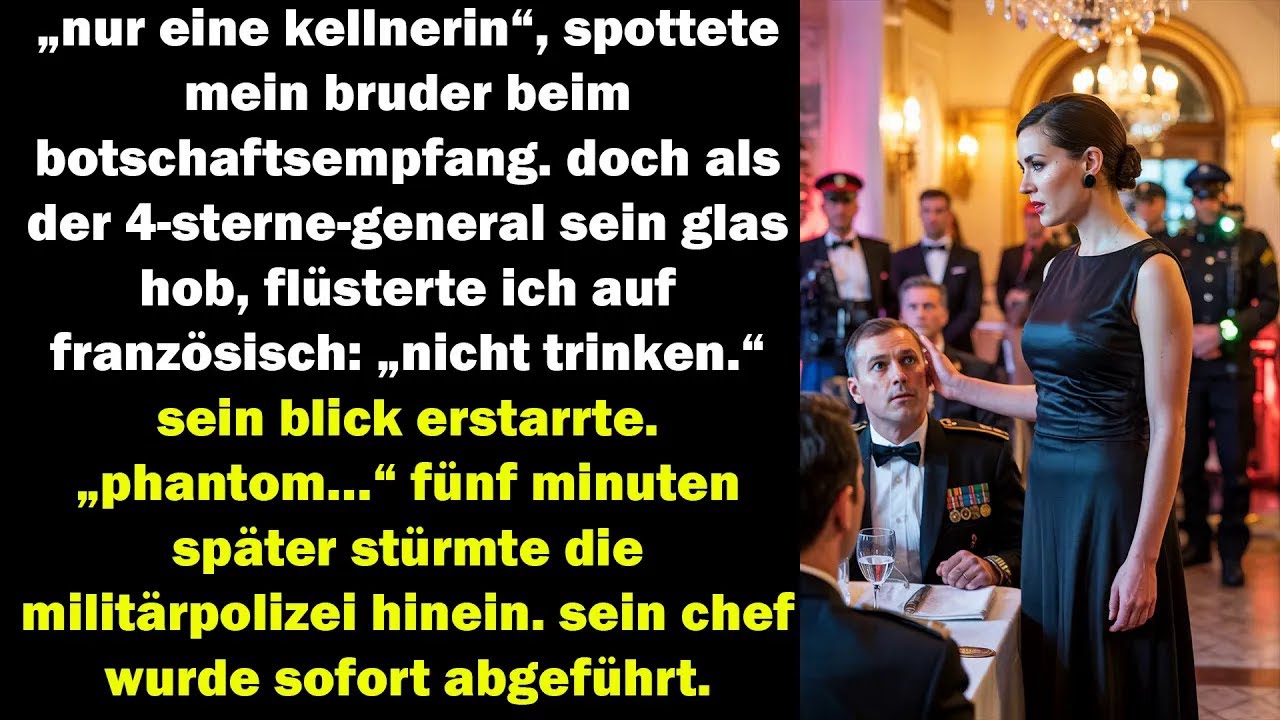 mein bruder verspottete mich beim empfang – doch fünf minuten später...