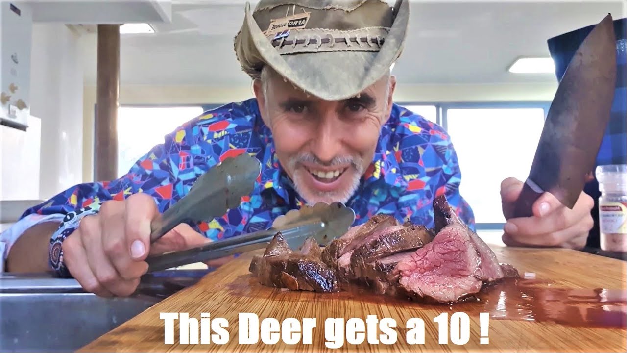Dining Alone. Deer Meat on the House Boat~Clay Tall Stories