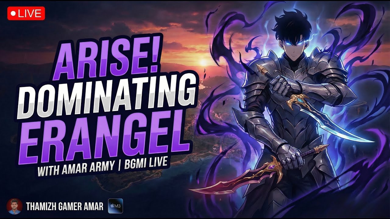 ARISE! 🌑 Dominating Erangel with Amar Army | BGMI Live - tgxamarlive #bgmitamil  #pubgmobile