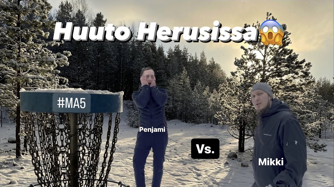 Penjami Vs. Mikki - Amatöörien Taisto Herusissa | K1J1 #frisbeegolf #suomi #talviurheilu #discgolf