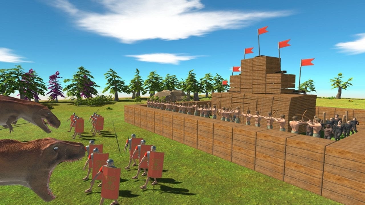 Castle Defense and the Attack from Nature Animal Revolt Battle Simulator