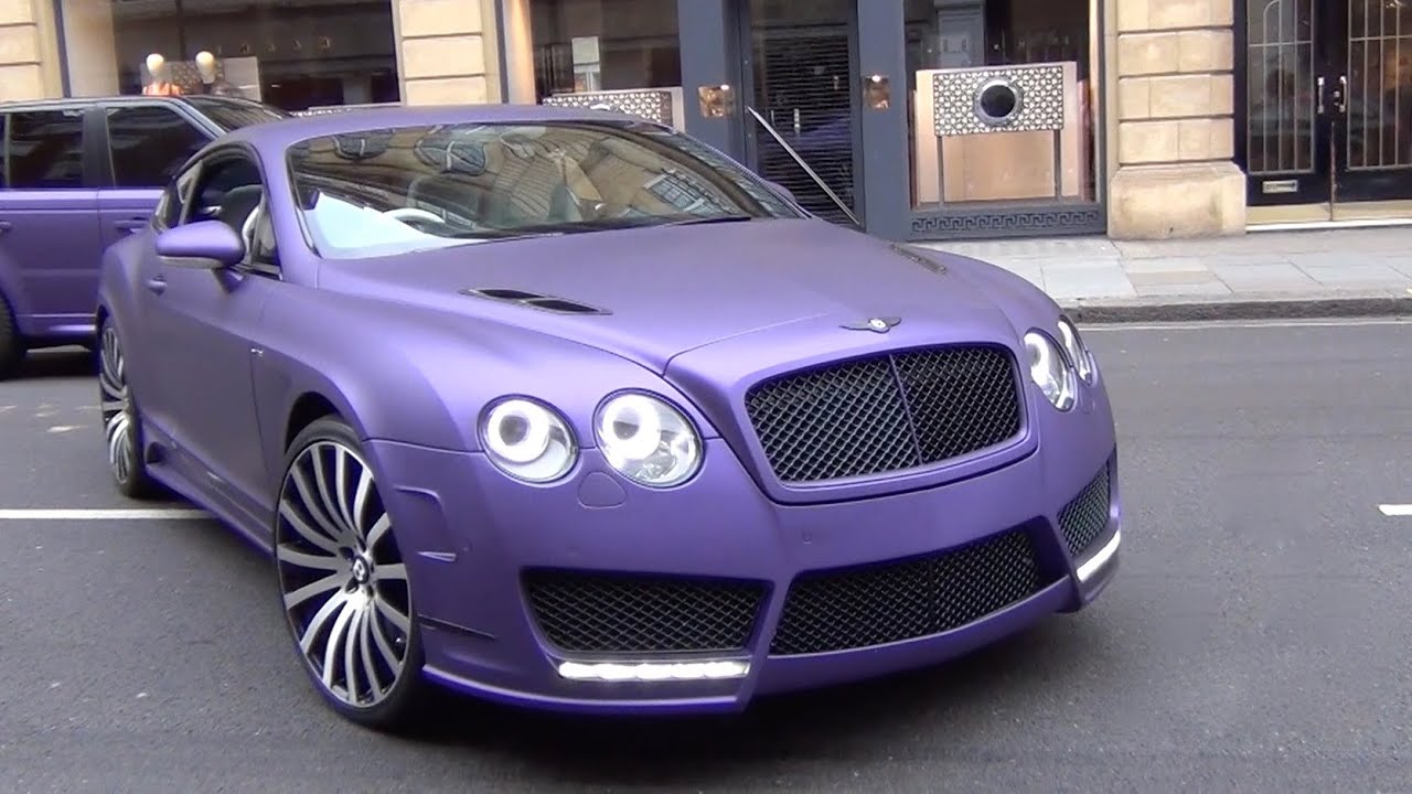 Purple Mansory Bentley Continental GT - Custom 1 of 1 Supercar in London