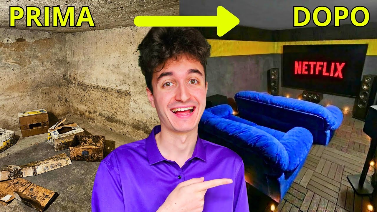 HO TRASFORMATO UNA CANTINA IN SALA CINEMA CON PRODOTTI TEMU