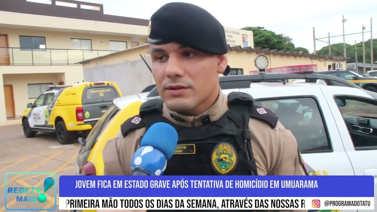 Jovem fica em estado grave após tentativa de homicídio em Umuarama