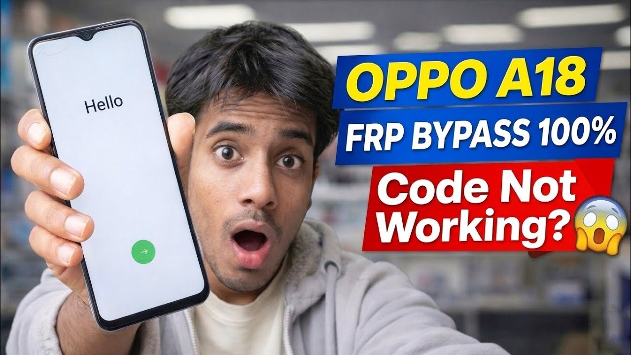 Oppo A18 FRP Bypass 2026 | Remove Google Account Lock | Android 15 | Without PC | Code Not Working 