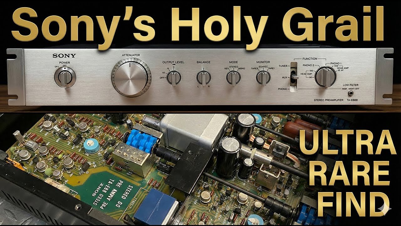 SONY TA-E88B Restoration & Repair. When Sony Went Blank Check. Vintage HiFi Stereo Preamp.