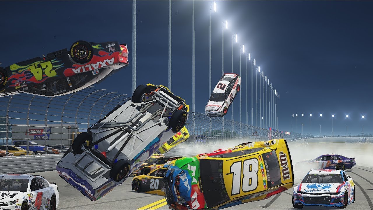 NASCAR HEAT 2 CRASH COMPILATION - 2018 EDITION #2 (HUGE CRASHES!!)