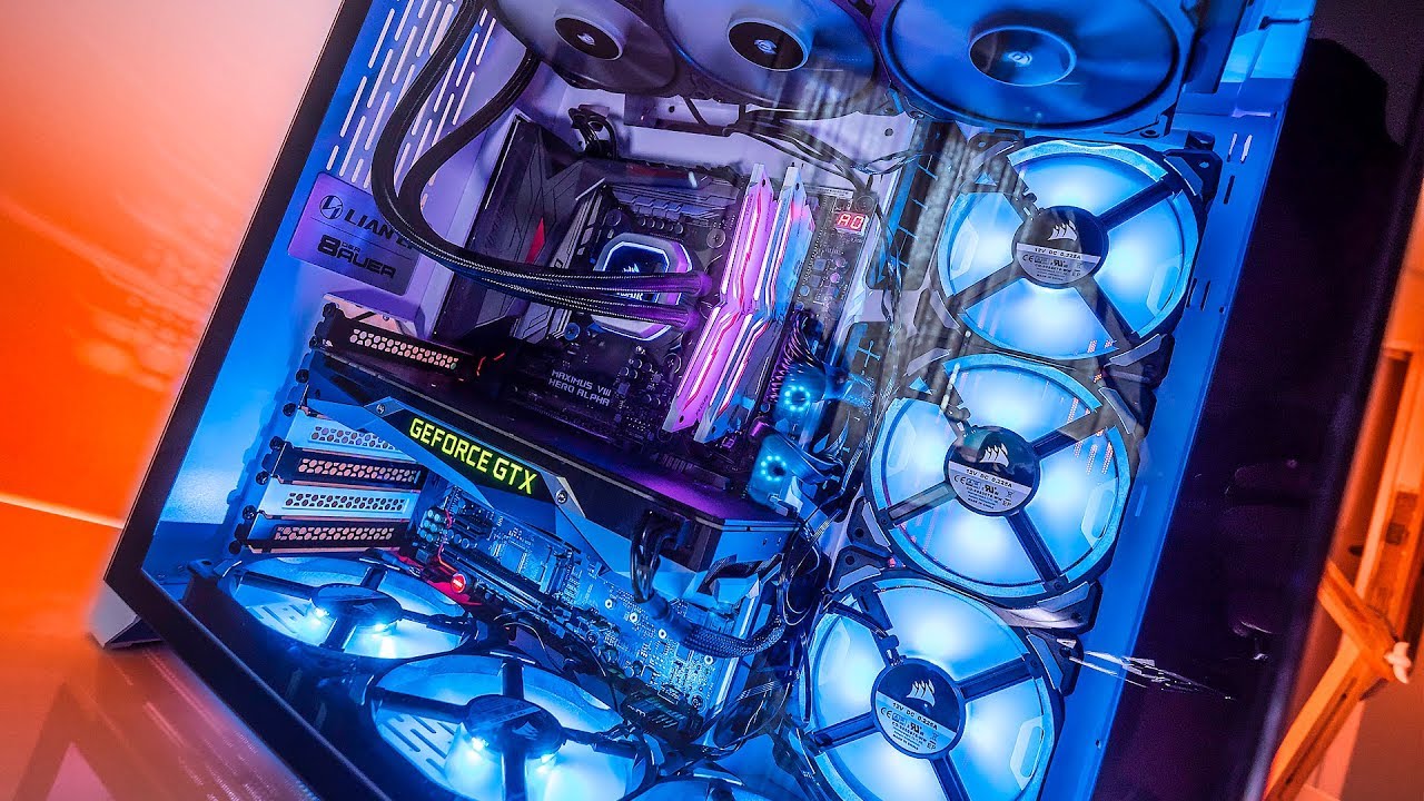 We put 9 FANS inside a Lian Li O11 PC Case...Temperatures are Surprising!