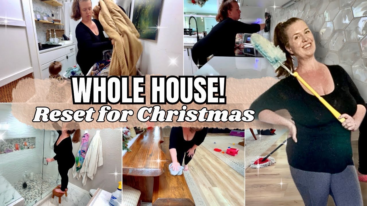 EXTREME WHOLE HOUSE CLEAN WITH ME 🎄 2 Days Until Christmas! Deep Cleaning & Organizing 2025