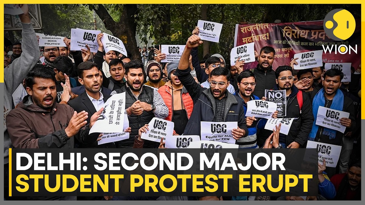Student Protests Over UGC Guidelines Erupt in Delhi | WION News