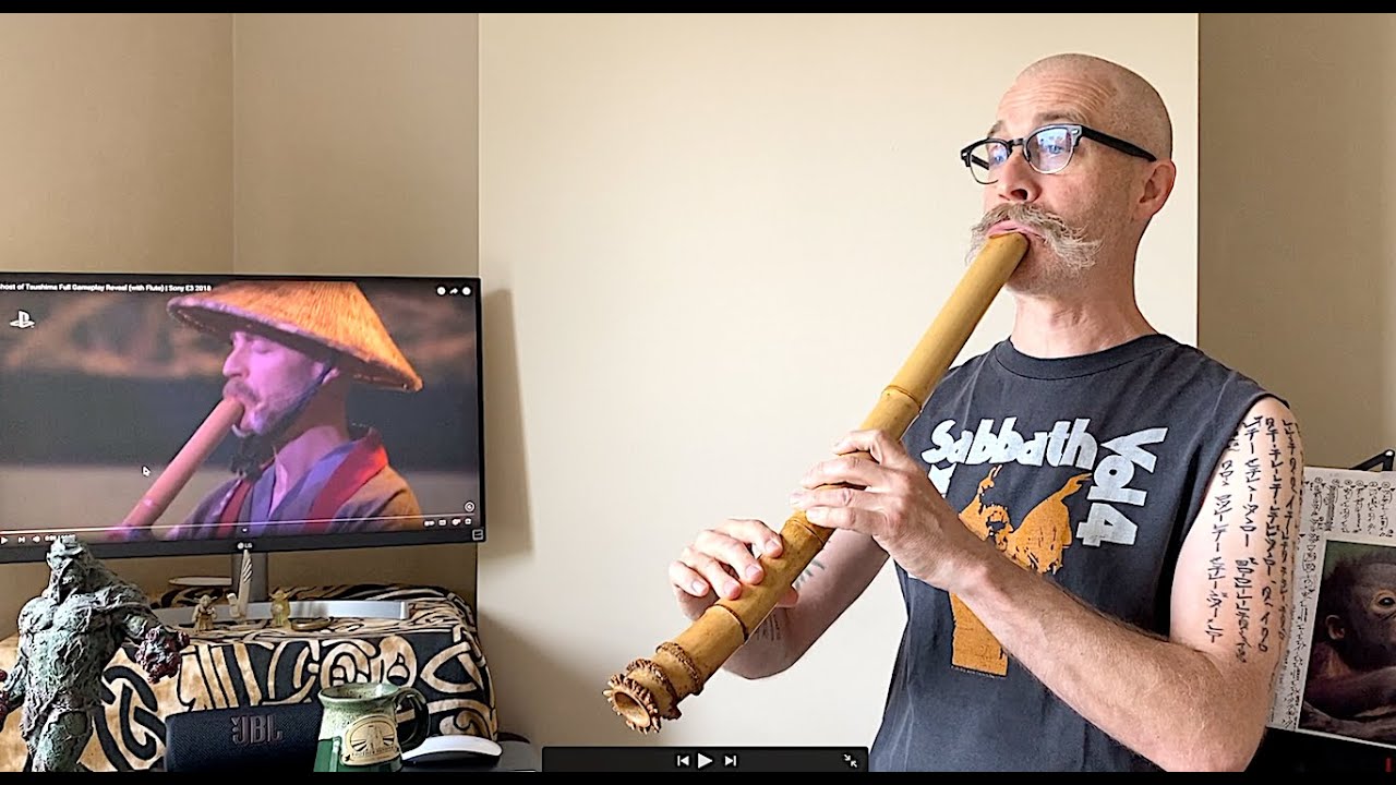Shakuhachi Flute E3 2018 Explanation Video- Cornelius Boots performance for Sony Ghost of Tsushima尺八