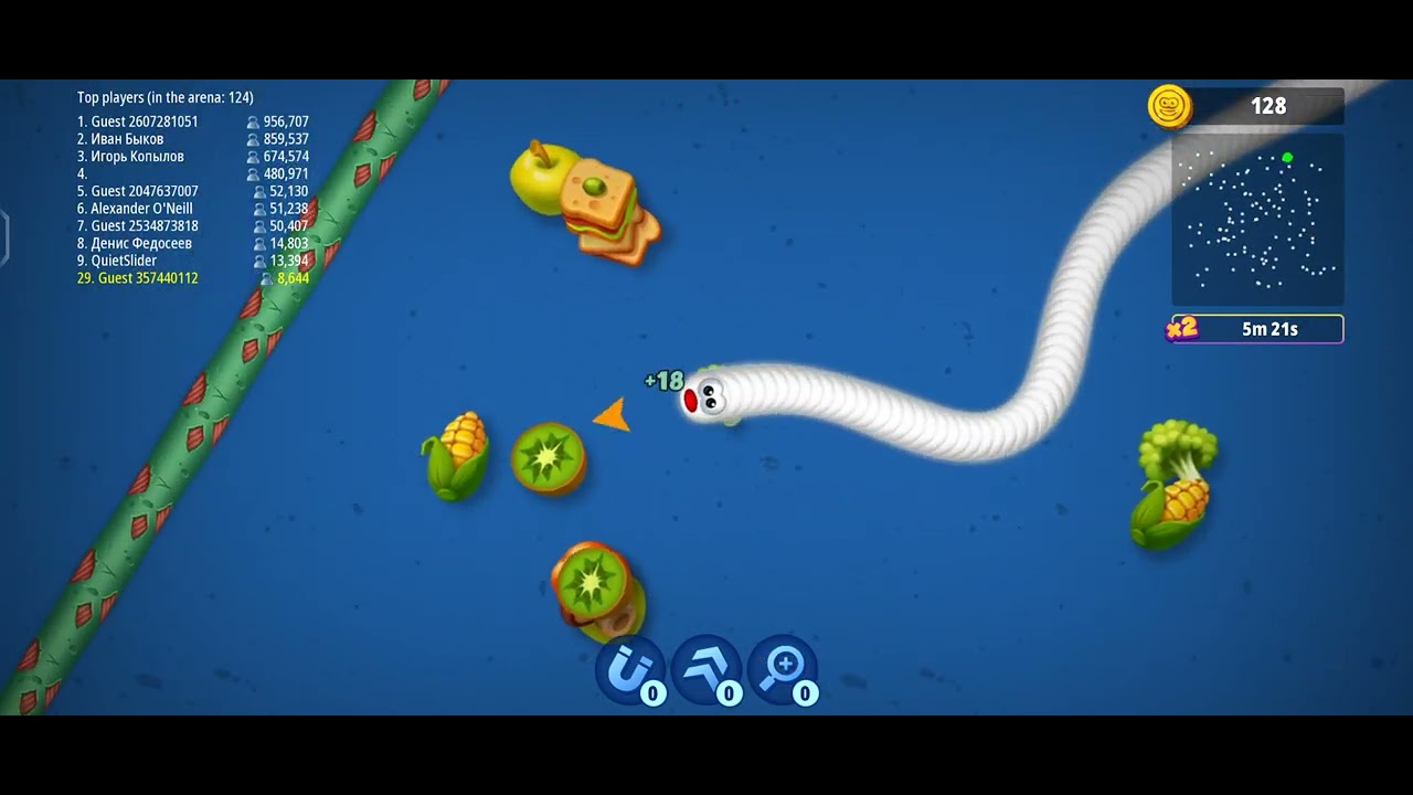 #Wormszons.io #003 #saamp wala game #magic_slither_snake_gameplay#worms_zone_magic_slither_snake