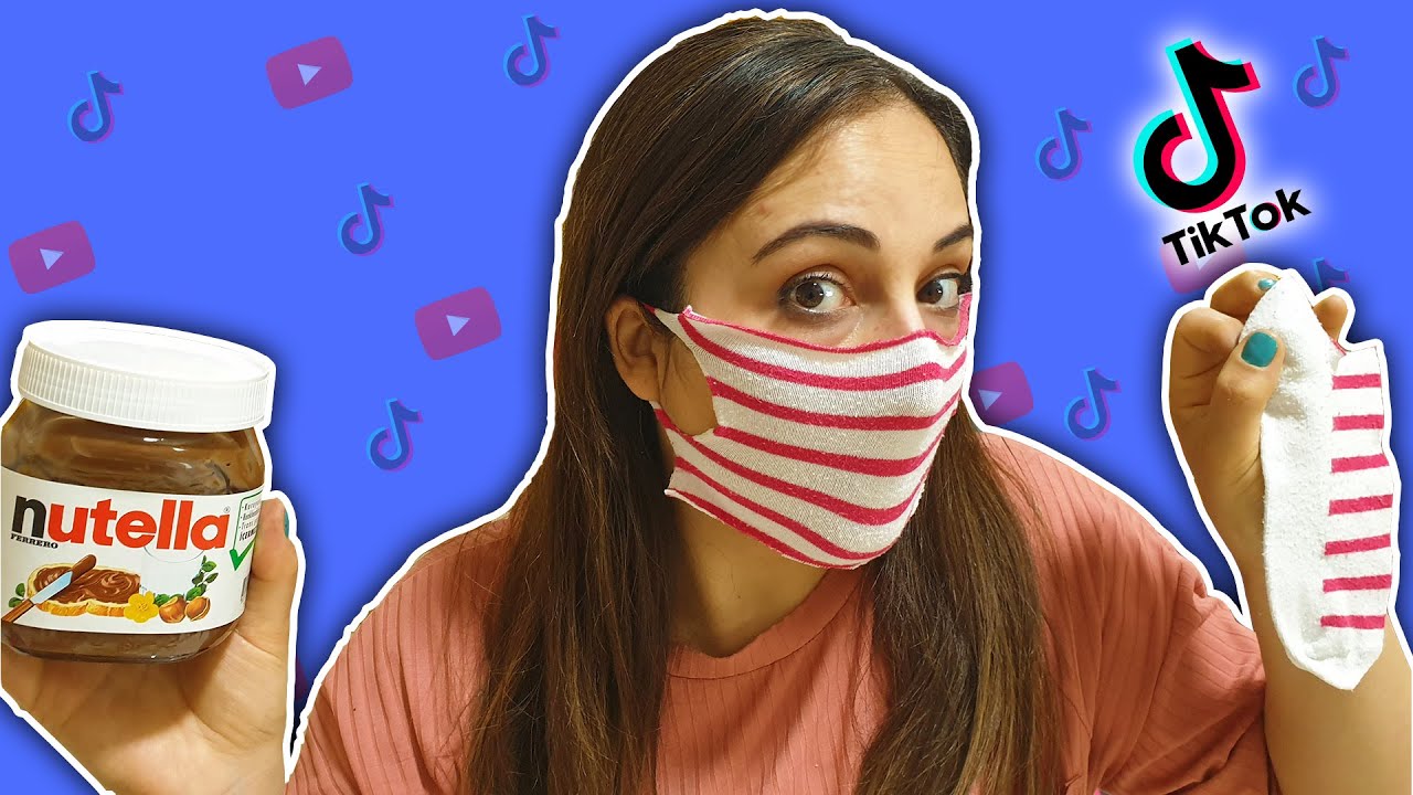 HAYATIMIZI KOLAYLAŞTIRAN TİKTOK HAYAT HİLELERİNİ DENEDİM! #2 MASKE YAPTIM 😷