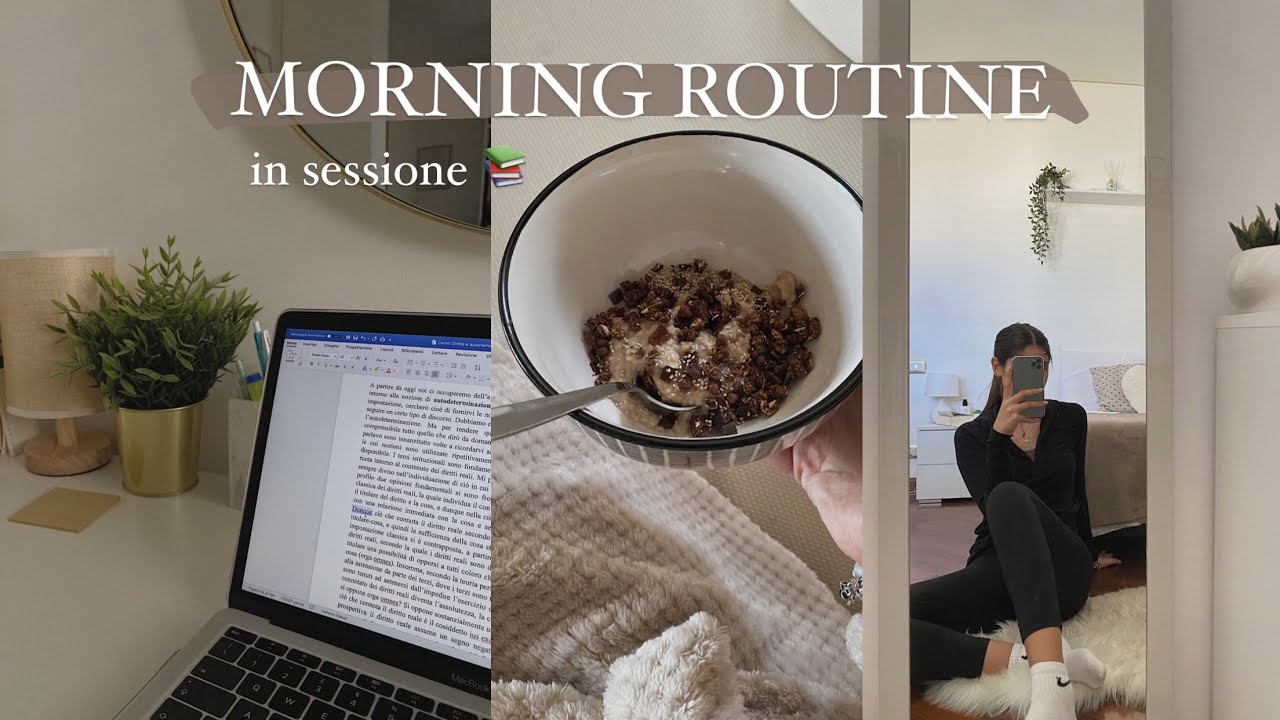My MORNING ROUTINE *in session* 📚⏰