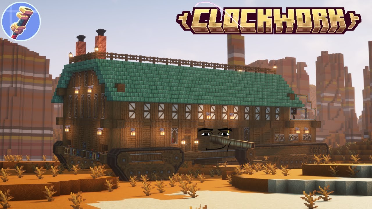HUGE Mobile Base in Clockwork | Create Mod