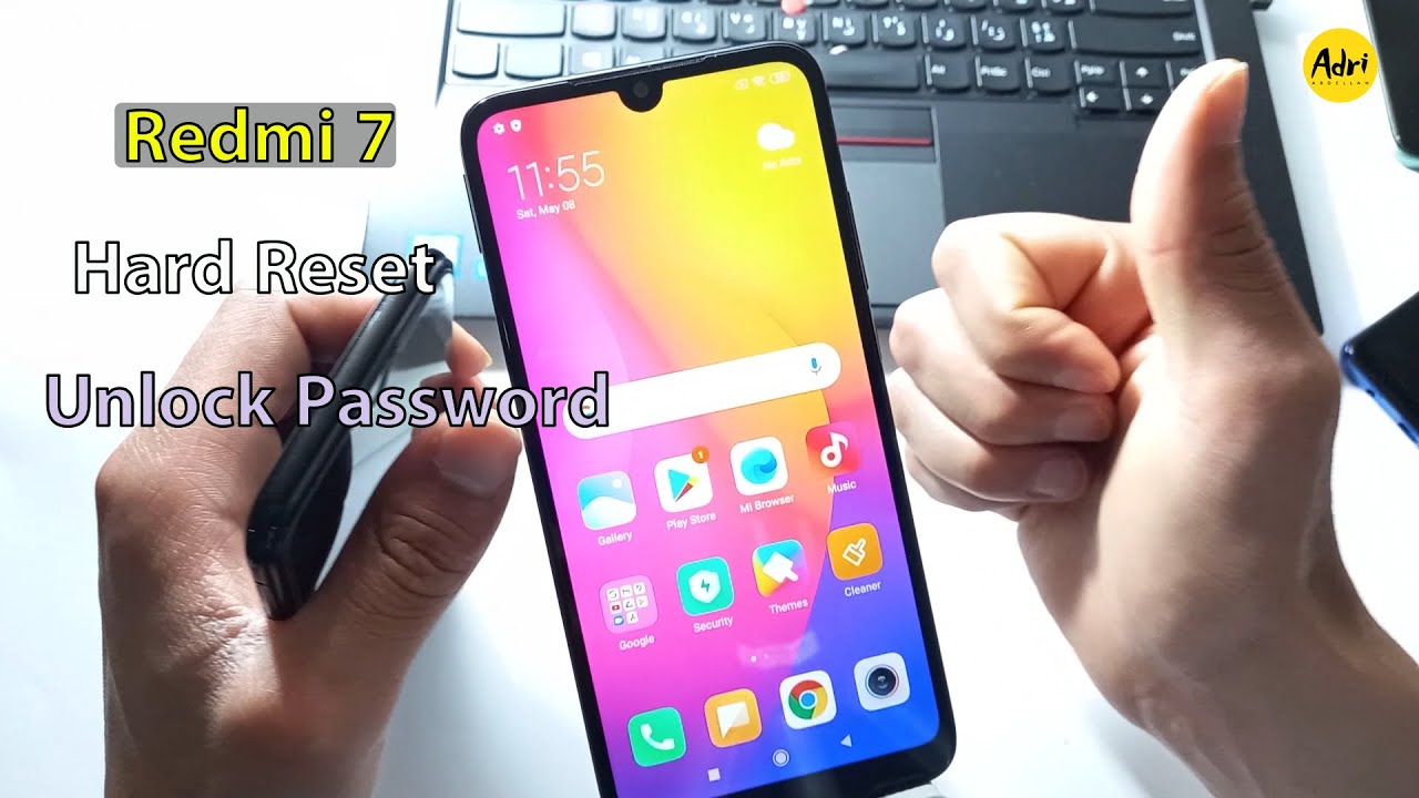 Redmi 7 Hard Reset Unlock Password, PIN, Pattern طريقة فورمات بعد نسيان كلمة المرور لهاتف ريدمي 7