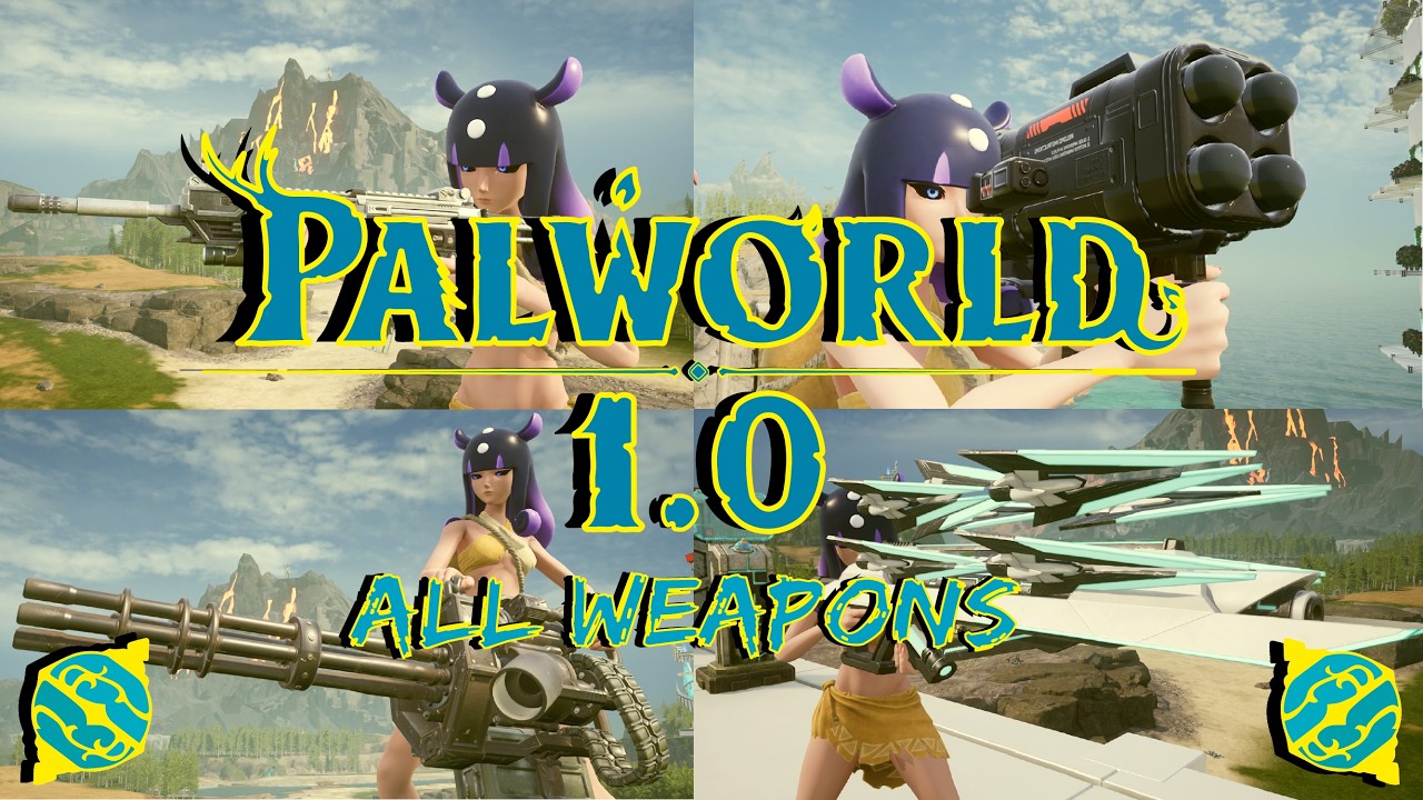 Palworld 1.0 ALL WEAPONS + FPP (WITH FIRST PERSON & CLOSEUP DETAILS)