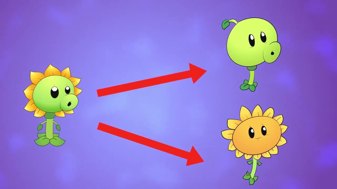 Pvz sun x pea DNA fusion Ages || pvz fusion animation