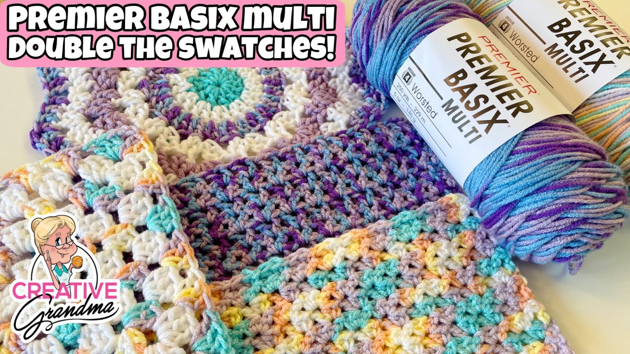 New Premier Multi Yarn Swatches! Double The Samples! Must See New Colors 😍 #makeitpremier