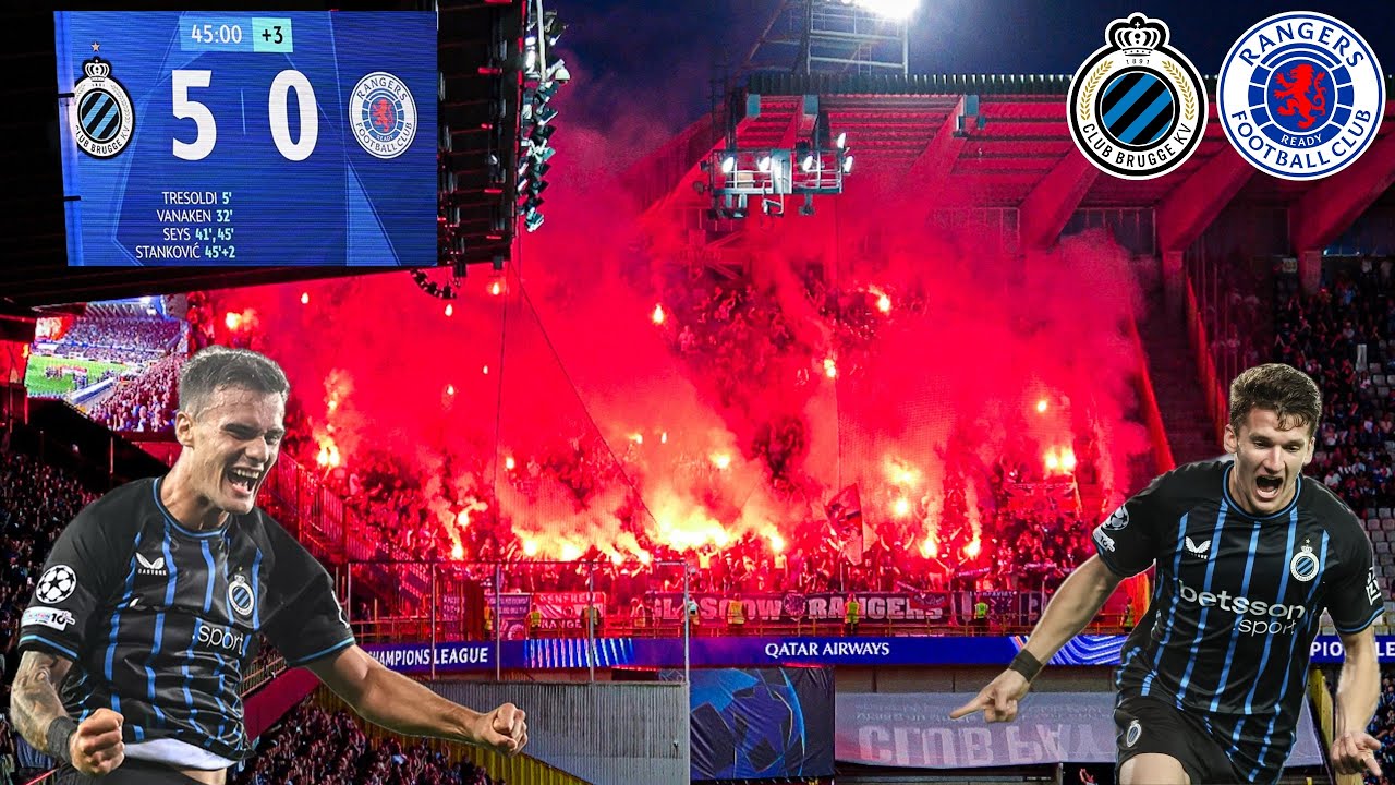 CLUB BRUGGE SHOCKS RANGERS | Matchday Vlog | Insane Atmosphere & Pyro