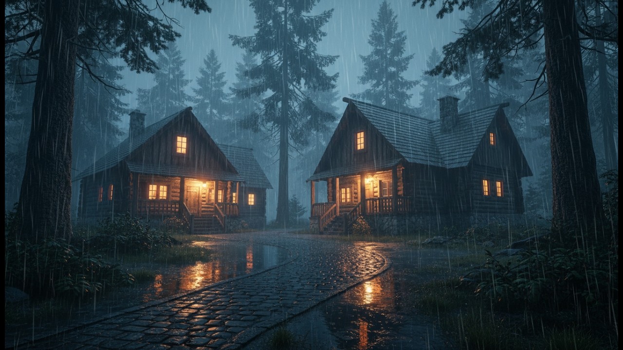 Rain Sounds for Sleeping 🌙 Night Heavy Rain Sounds for Deep Sleep, Calm Thoughts & Total Recovery