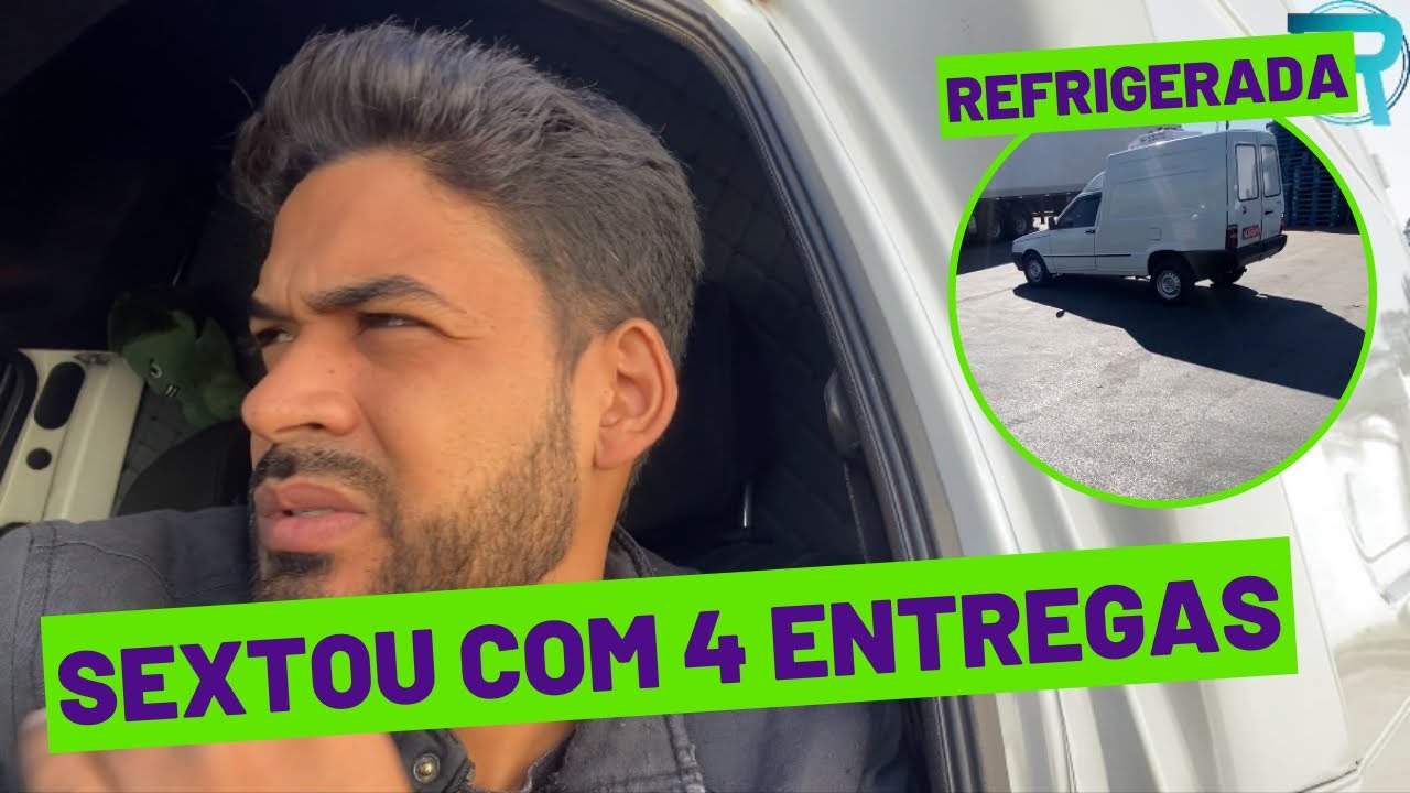 FIORINO REFRIGERADA! SEXTOU COM 4 ENTREGAS !🤔 VALEU A PENA ?