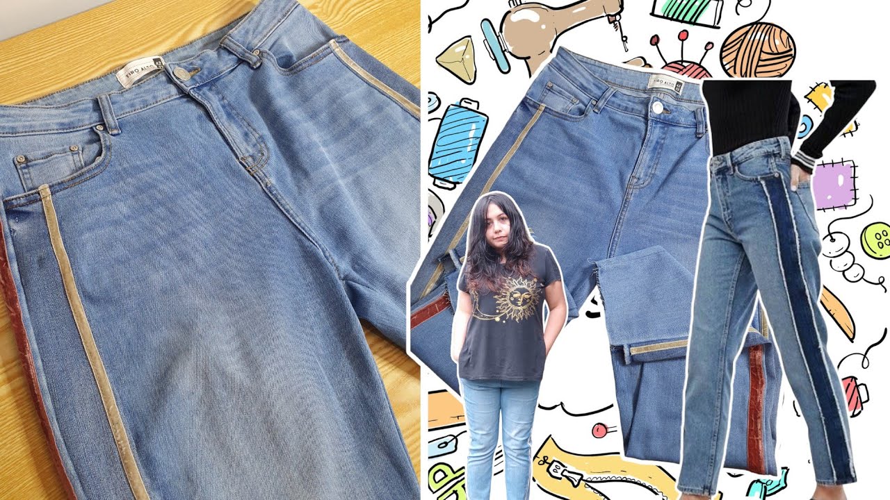 Idea de cómo agrandar un pantalón solo de las piernas 🪡