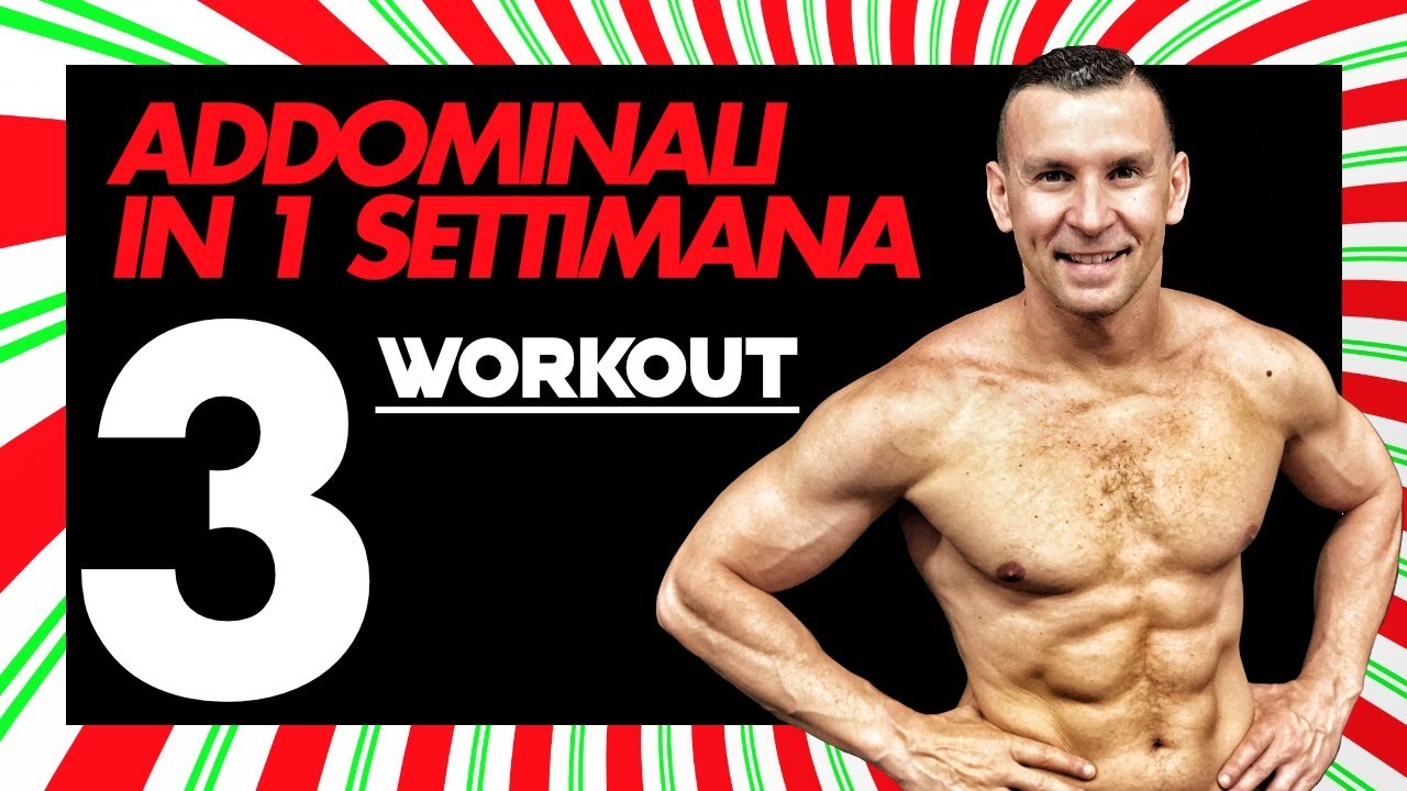 Addominali in 1 Settimana Challenge |Allenamento #3 Si bruciano i grassi 🔥🔥🔥