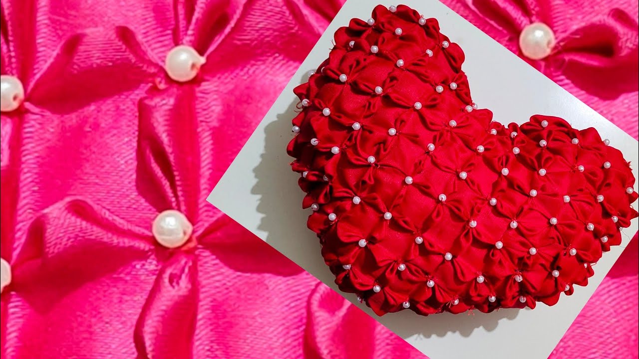 #Heart Shape Cushion Tutorial.. खूप Easily बनवा हे कुशन design... 😍🥰