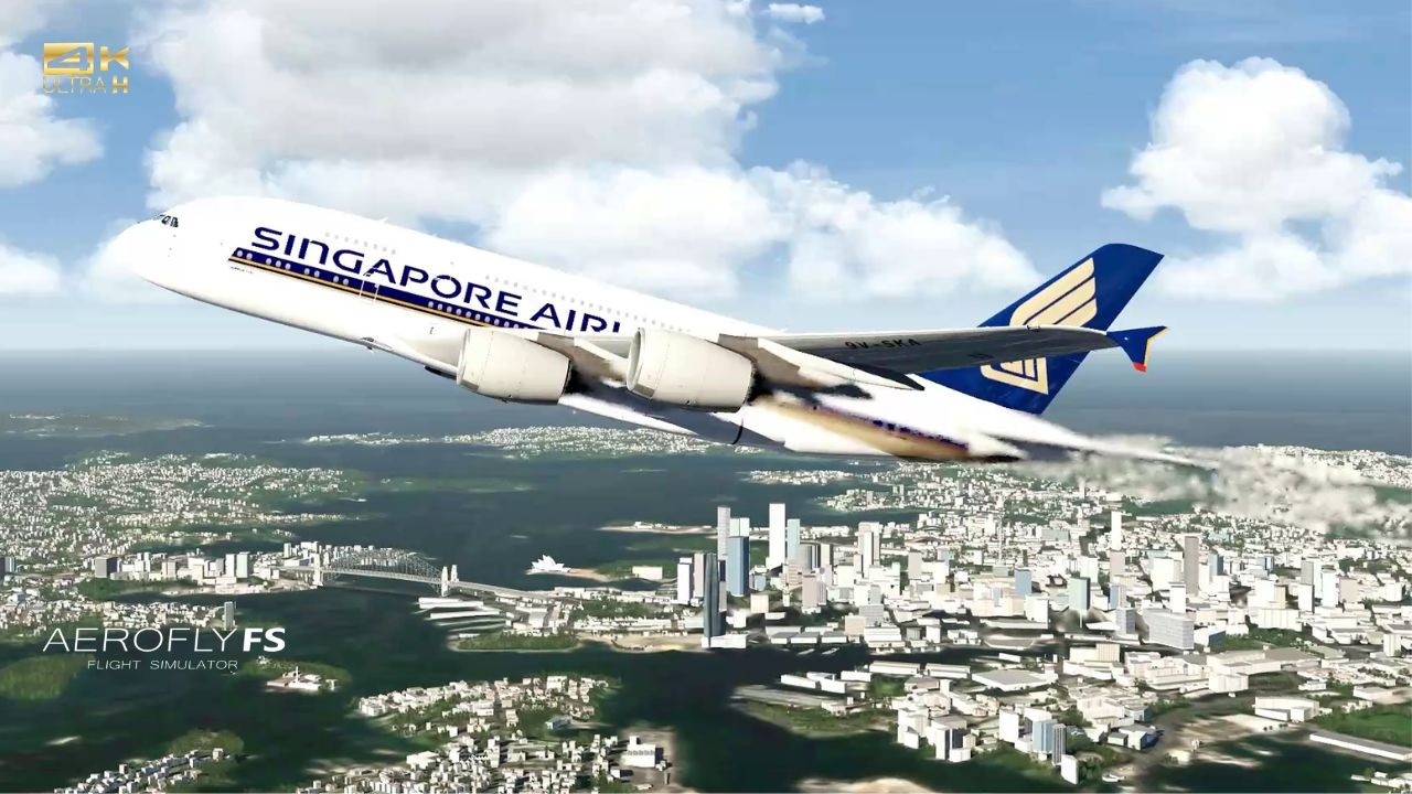Singapore Airlines Airbus A380 Full Flight  | Sydney ✈ Singapore | Aerofly FS4.
