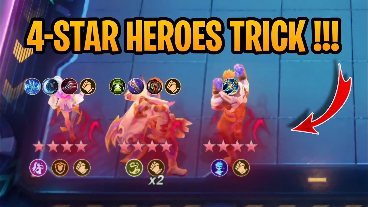 4-Star Heroes Trick Alice Commander Gameplay !! Magic Chess Go Go.
