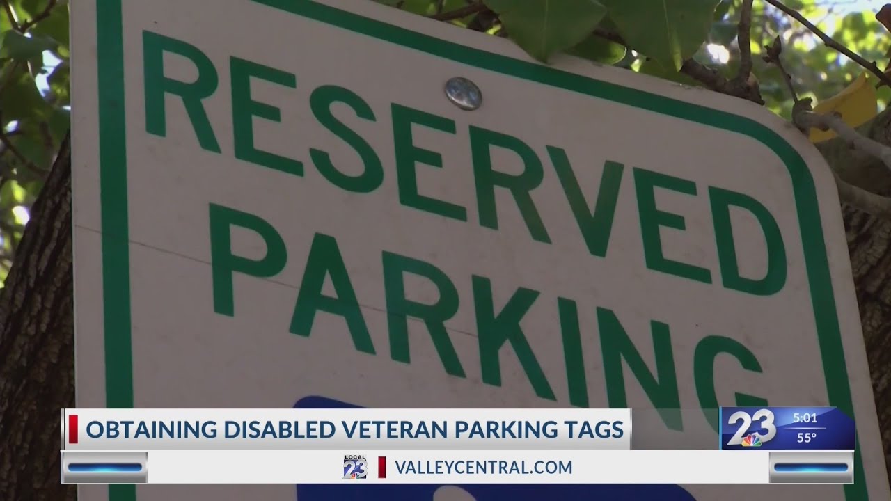 Disabled veteran parking tags
