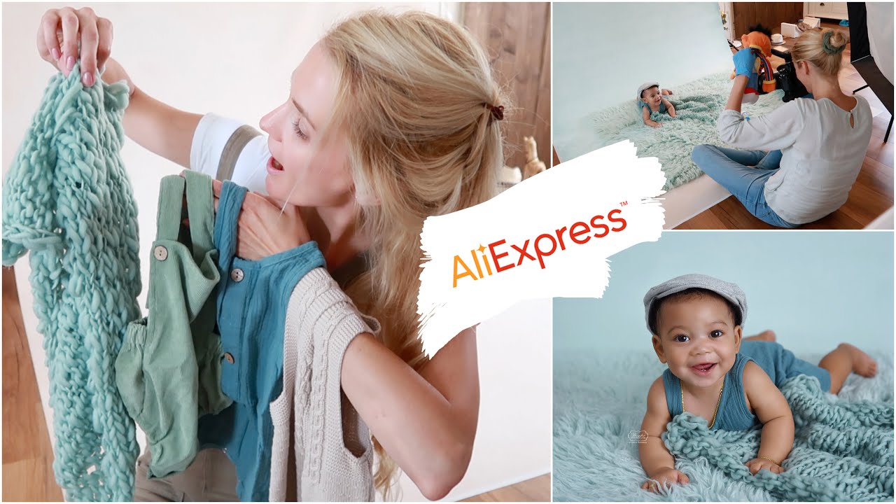 BABY photoshoot ALIEXPRESS shoplog BTS photography OUTFITS blanket PROPS