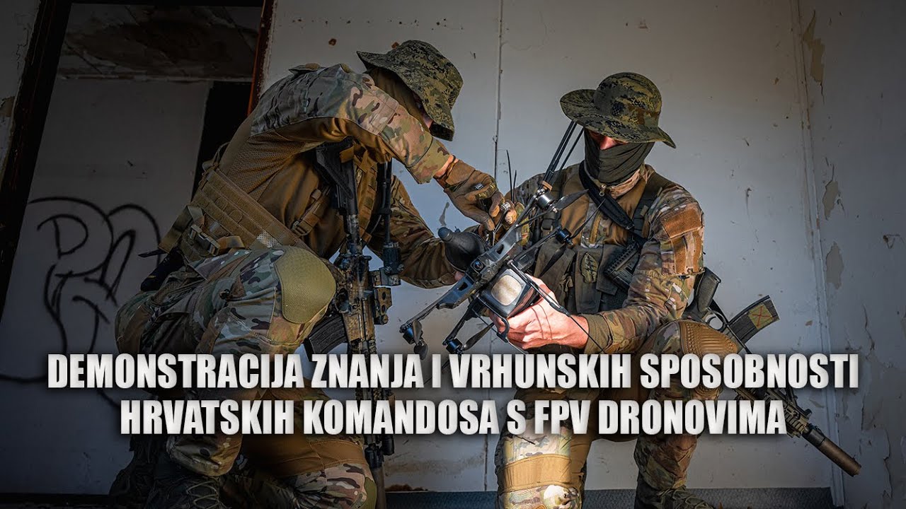 Demonstracija znanja i vrhunskih sposobnosti hrvatskih komandosa s FPV dronovima