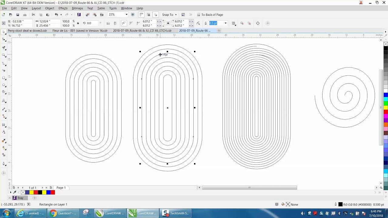 Corel Draw Tips & Tricks Spiral Tool on other shapes