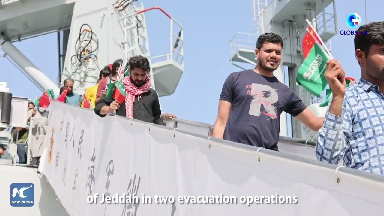 GLOBALink | Chinese military evacuates 1,171 people from Sudan as mission ends