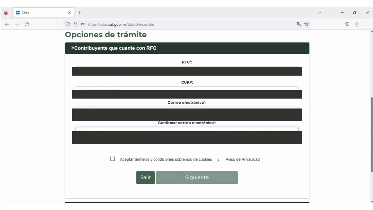 &iquest;C&oacute;mo sacar mi cita en el SAT?