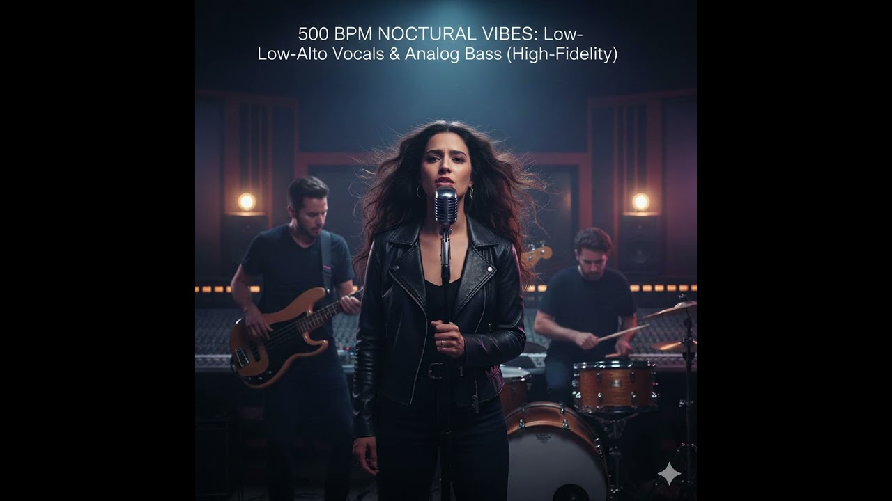 500 BPM NOCTURNAL VIBES  Low Alto Vocals & Analog  #HyperVelocity  #StudioMaster #ModernAnthem